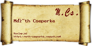 Móth Cseperke névjegykártya
